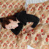 Set de ropa de cama con manta terapéutica gallo chino