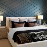 Set de ropa de cama con manta terapéutica a rayas con estrellas