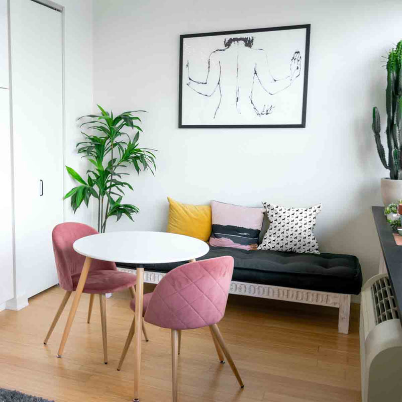 Almohada de salud blanca con renos