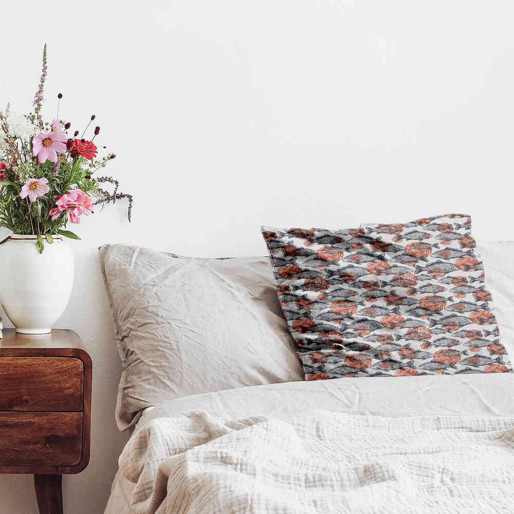 Almohada de salud peces grises