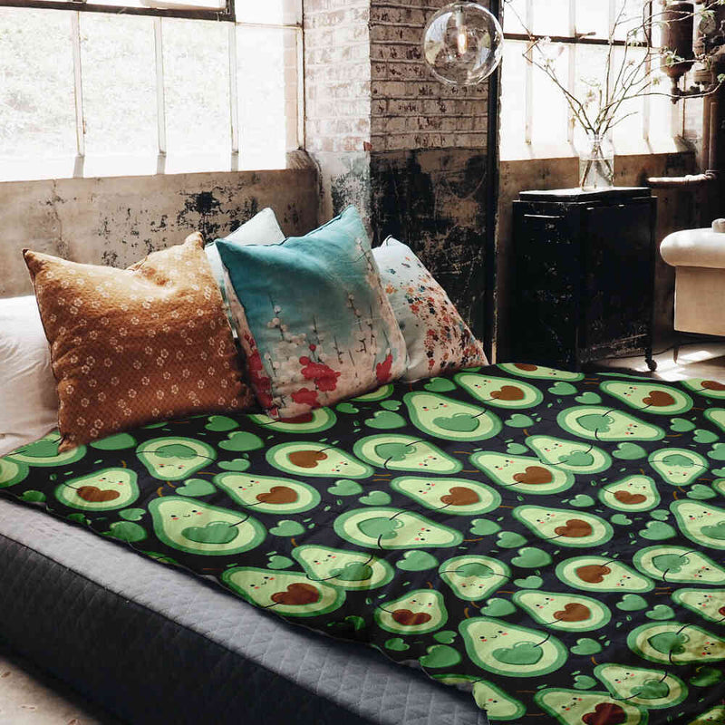 Manta terapéutica original - Funda de algodón Aguacates verdes