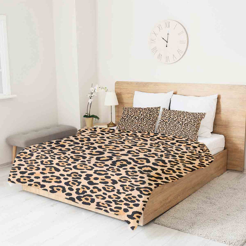 Manta terapéutica original - Funda de algodón con estampado de leopardo