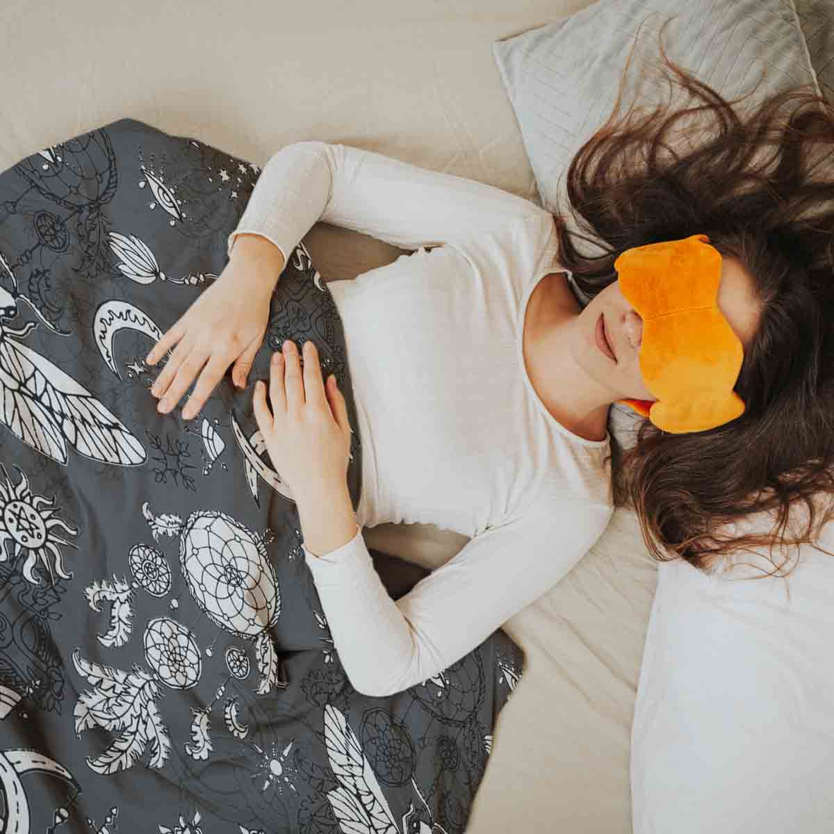 Set de ropa de cama con manta terapéutica Libélula espeluznante