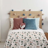 Manta terapéutica original - Manta con peso de animales del bosque con funda de algodón para niños