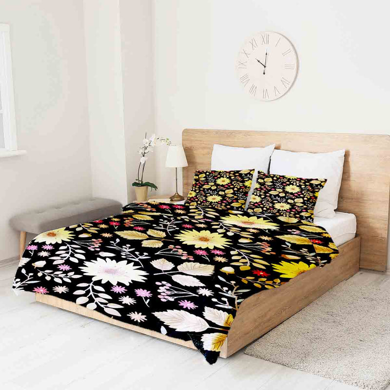 Set de ropa de cama con manta terapéutica y girasol