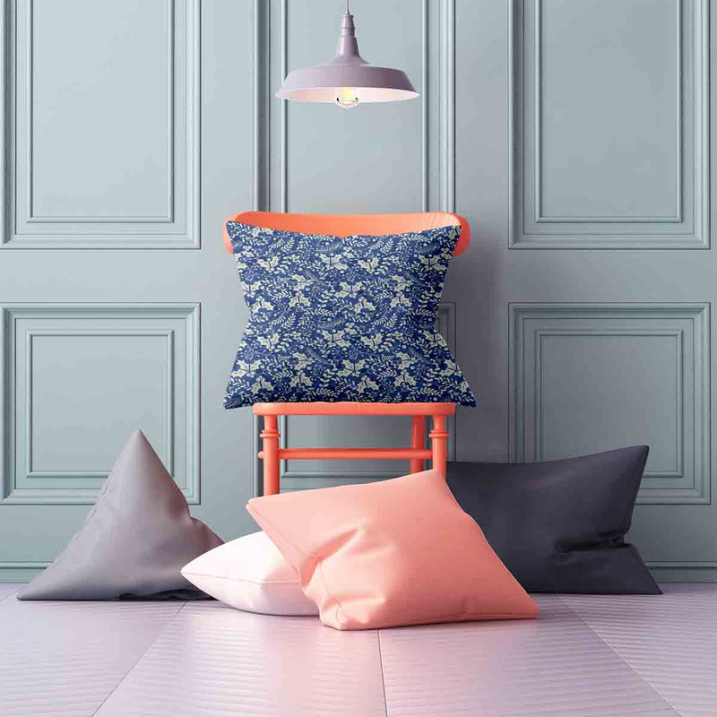 Almohada de salud azul Navidad