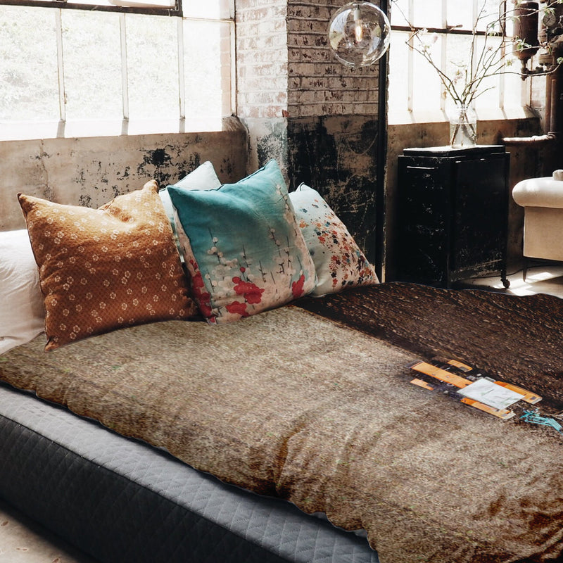 Set de ropa de cama con manta terapéutica marrón Ackerland
