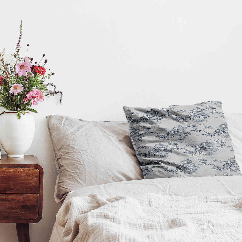 Almohada de salud gris muralla china