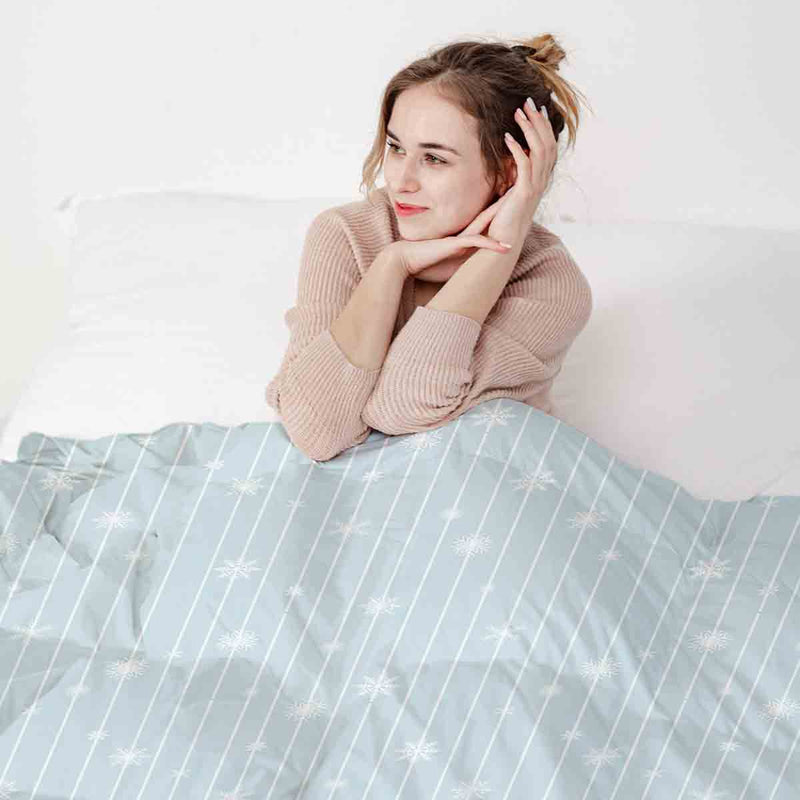 Set de ropa de cama y manta terapéutica Elsa Estrellas