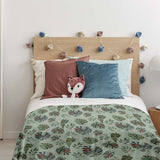 Manta terapéutica original - Funda de algodón Monstera oscura