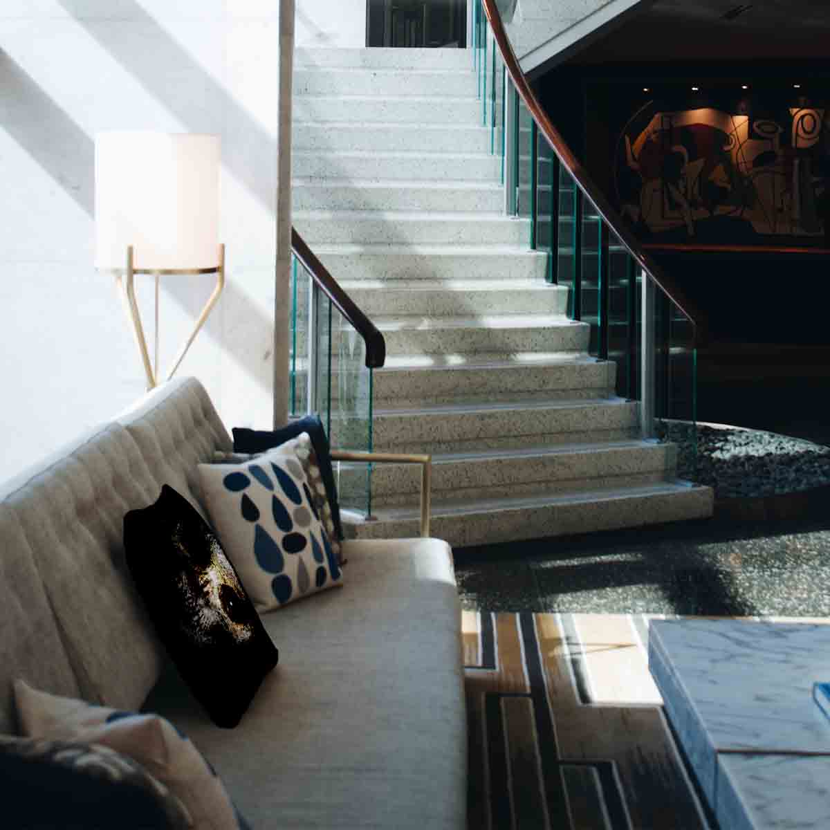 Almohada de salud negra terrorífica