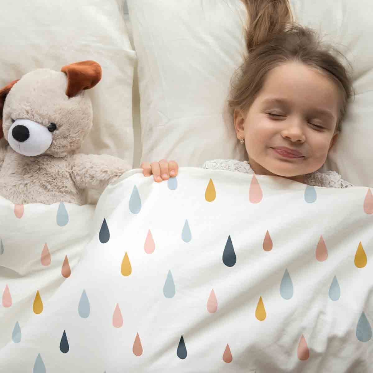 Manta terapéutica original - Funda de algodón con gotas de colores