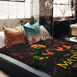 Set de ropa de cama con manta terapéutica marrón Matrix