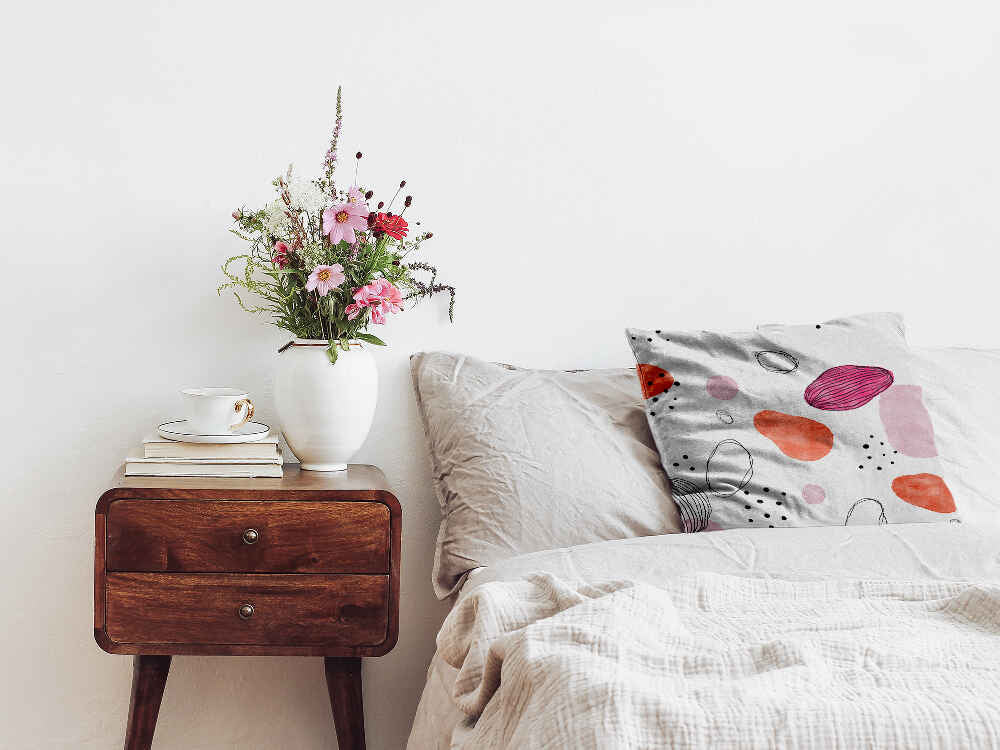 Almohada de salud círculos abstractos