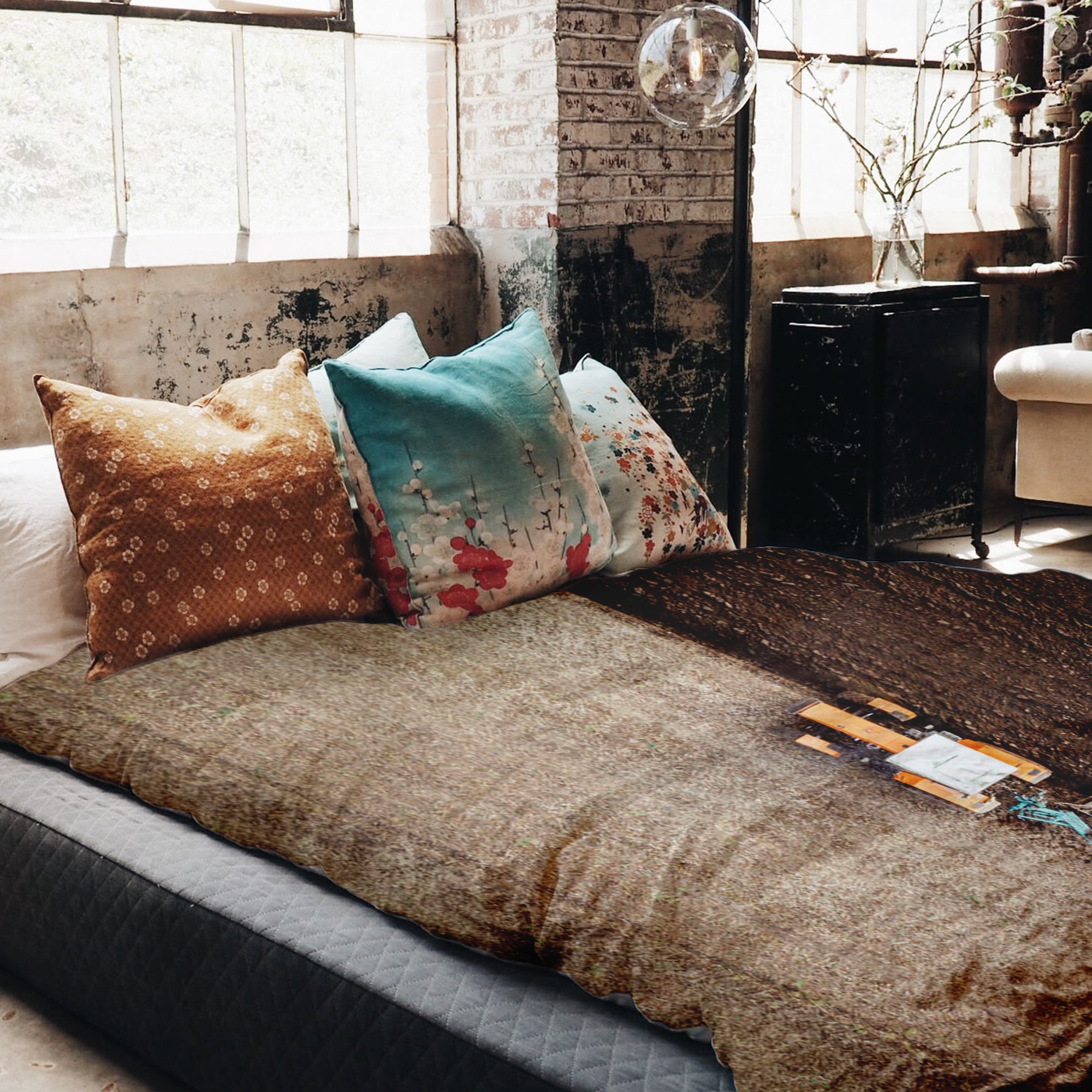 Manta terapéutica original - Funda de algodón marrón Ackerland