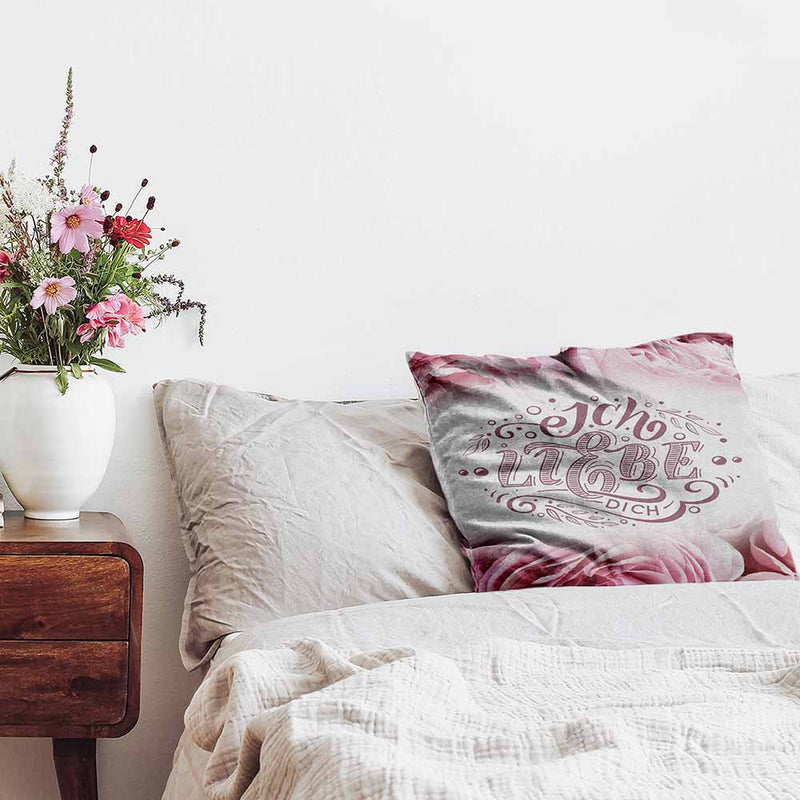 Almohada de salud rosa te amo