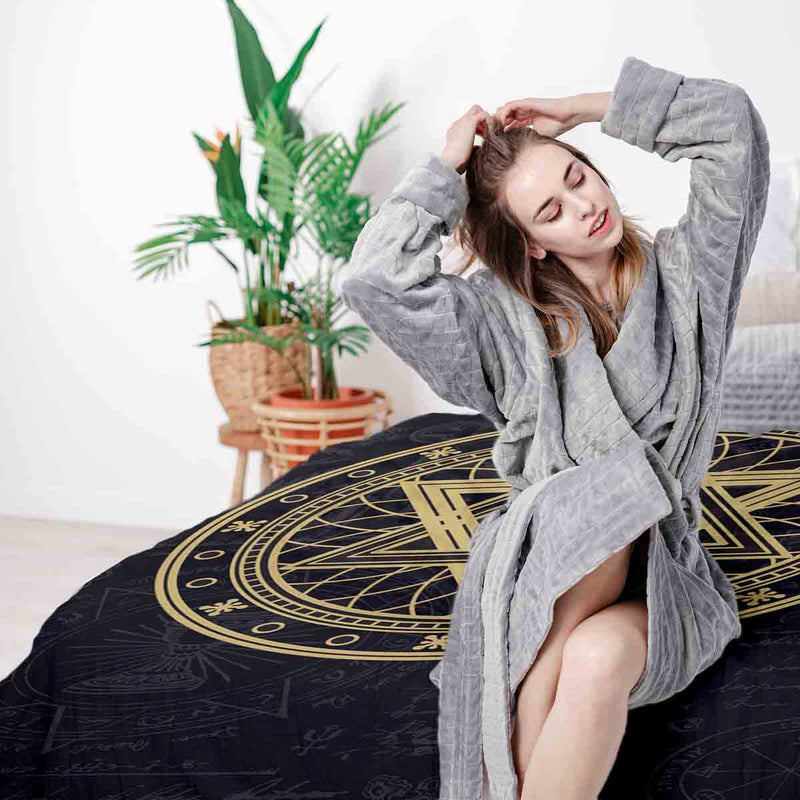 Set de ropa de cama con manta terapéutica Estrella Brújula