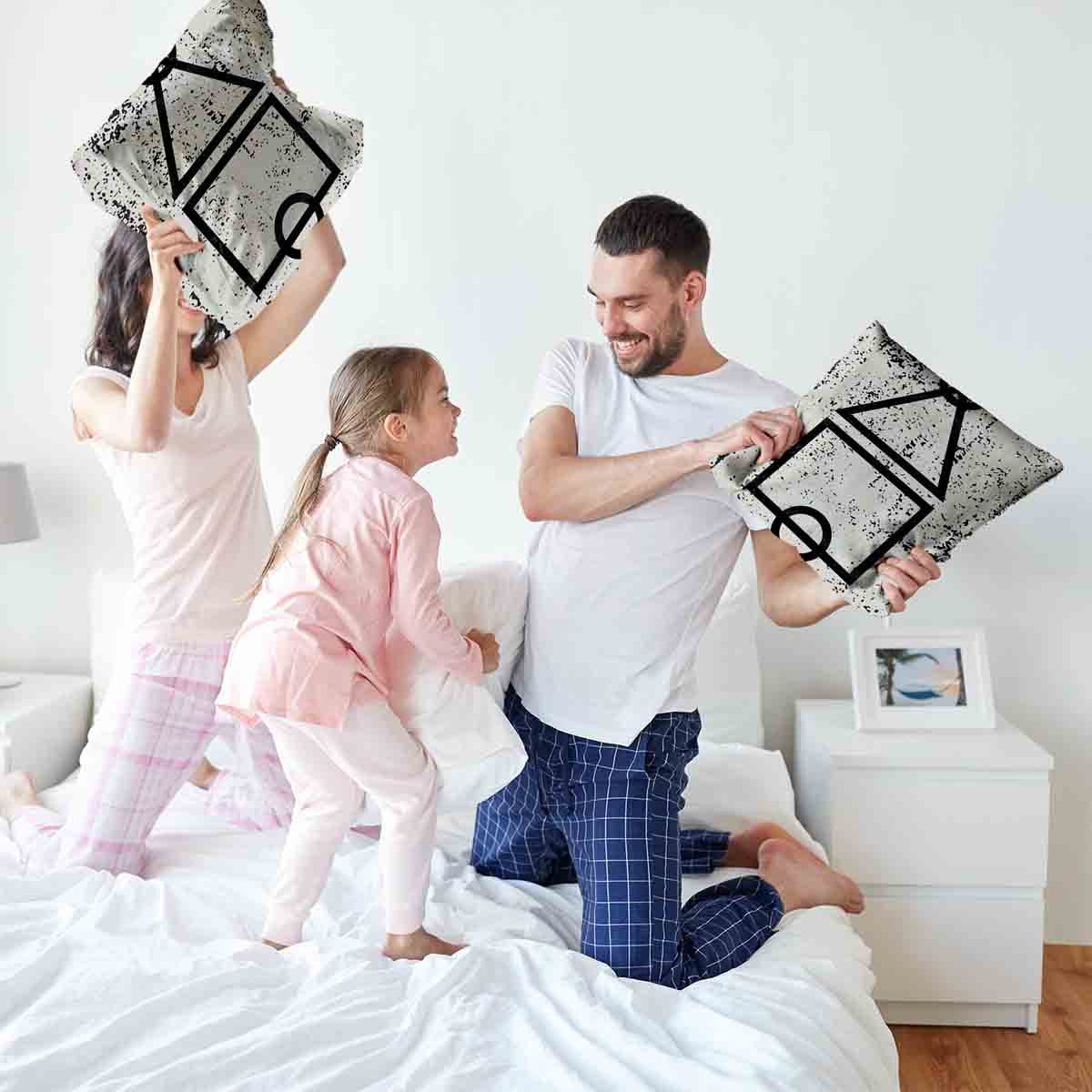 Almohada de salud blanca formas Dalgona