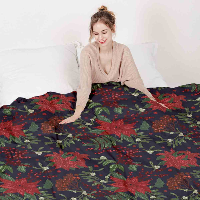 Manta terapéutica original - Funda de algodón con estrella de Navidad roja