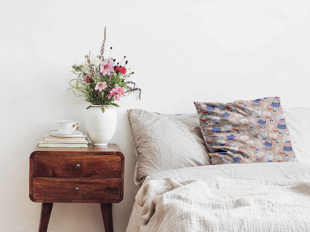 Almohada de salud con el búho de Harry