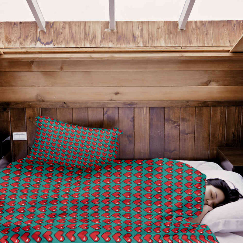 Set de ropa de cama con manta terapéutica Computer Love