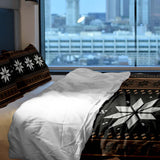 Set de ropa de cama con manta terapéutica a rayas con estrellas