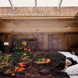 Set de ropa de cama con manta terapéutica marrón Matrix