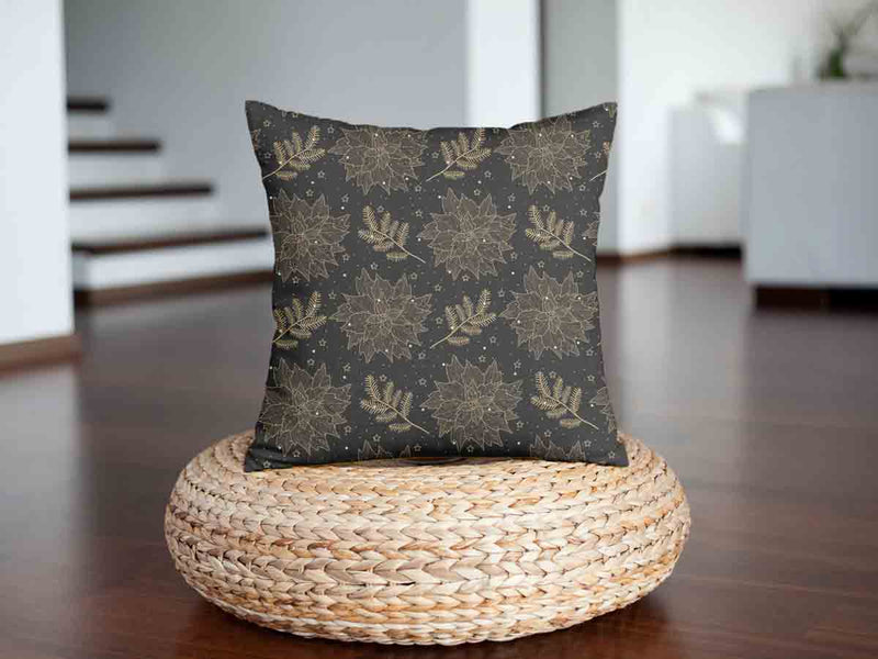 Almohada de salud negra Estrella de Navidad