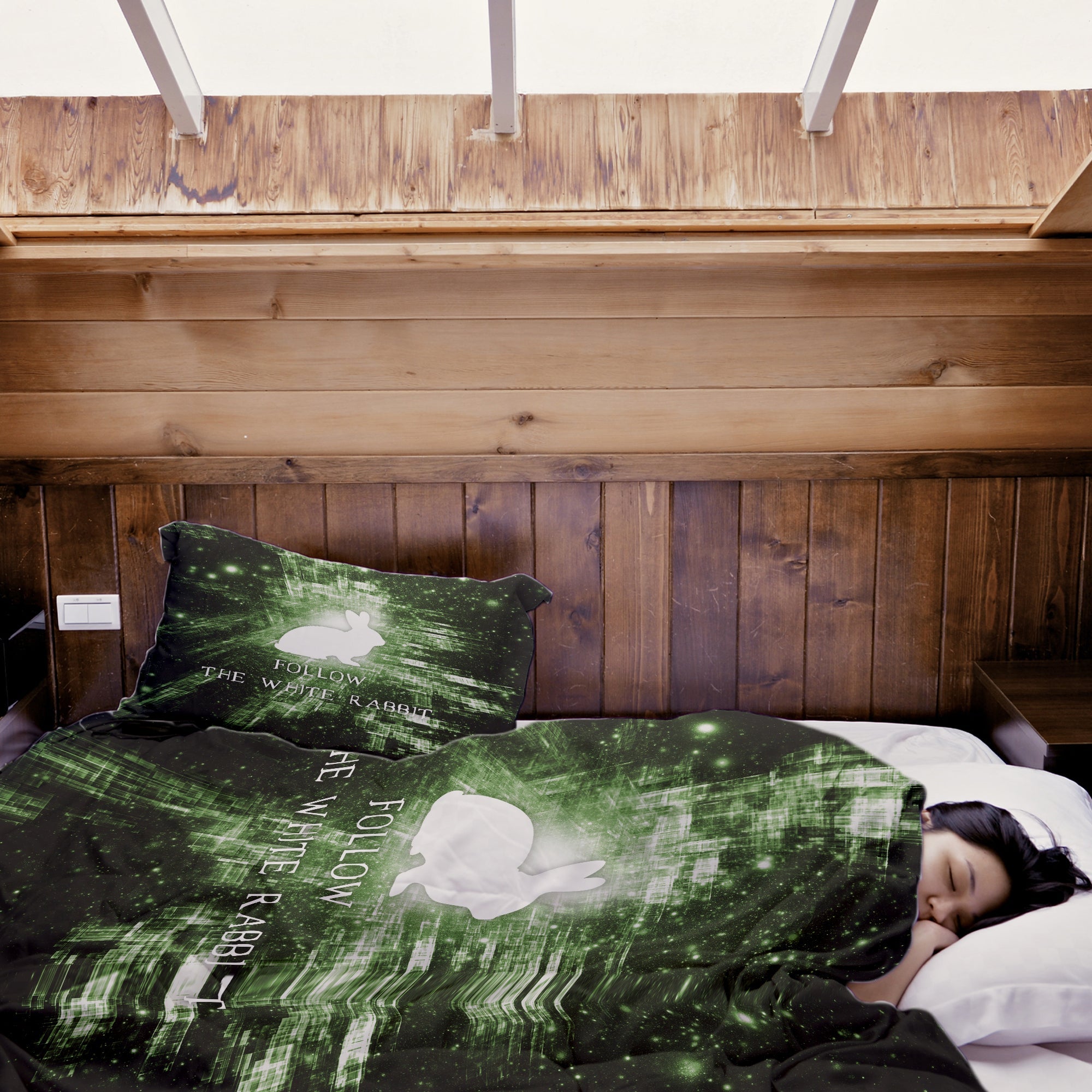 Juego de ropa de cama con manta terapéutica Follow The Rabbit