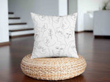 Almohada de salud rostro de mujer boho