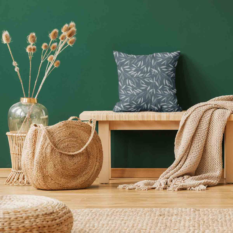Almohada de salud con ramas azules