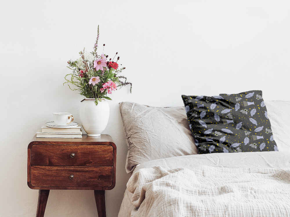 Almohada de salud negra varita mágica