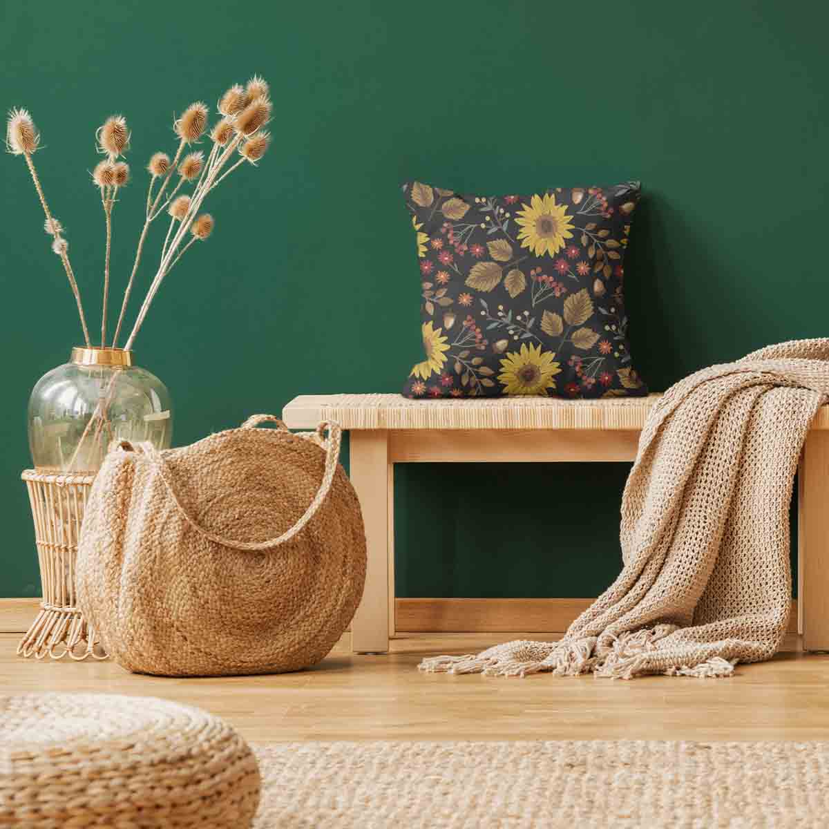 Almohada de salud con girasol