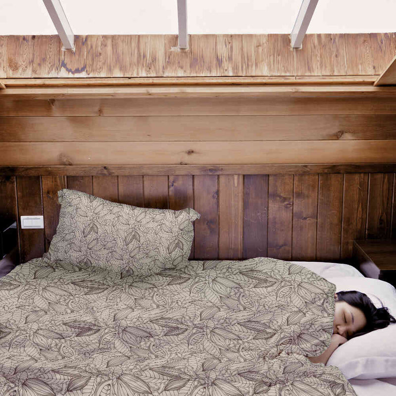 Juego de ropa de cama con manta terapéutica planta de cacao
