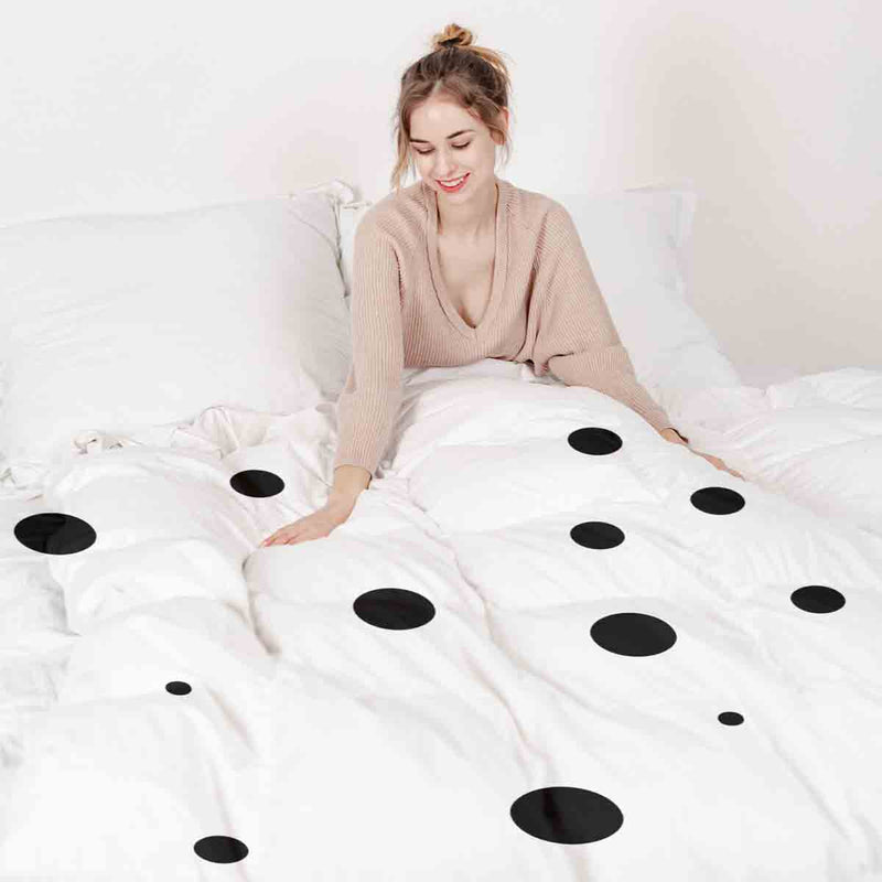 Set de ropa de cama con manta terapéutica y puntos de dálmata