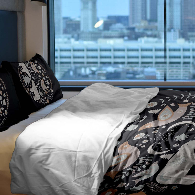 Juego de ropa de cama con manta terapéutica Navidad en Moscú