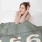 Set de ropa de cama y manta terapéutica verde 456