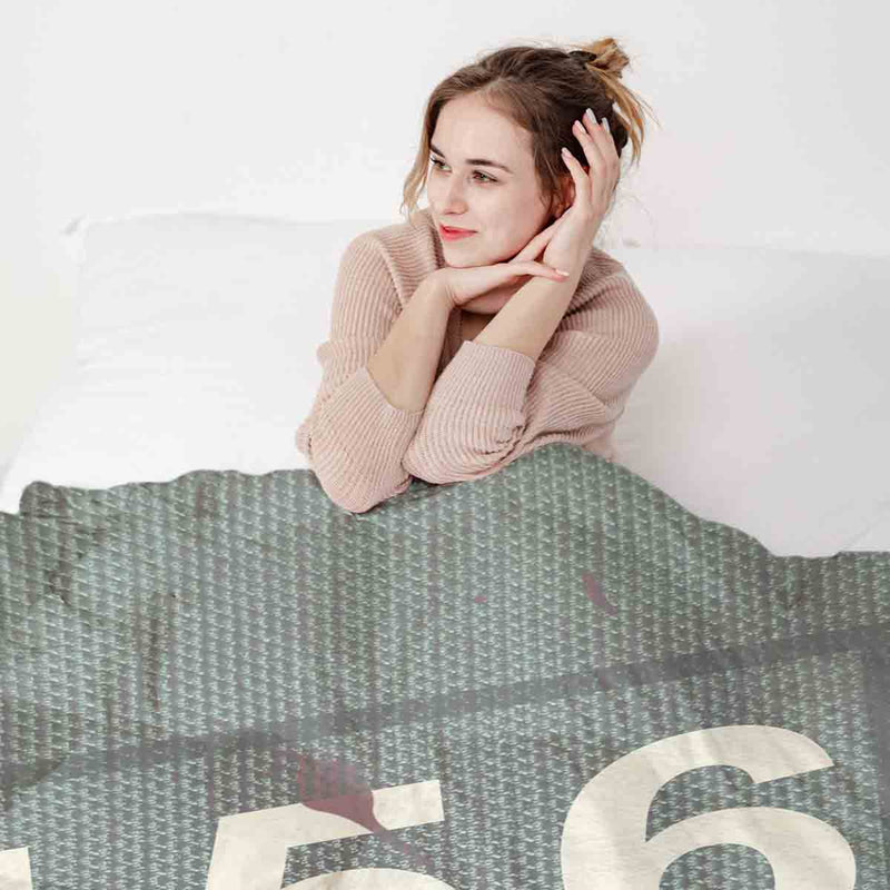 Set de ropa de cama y manta terapéutica verde 456