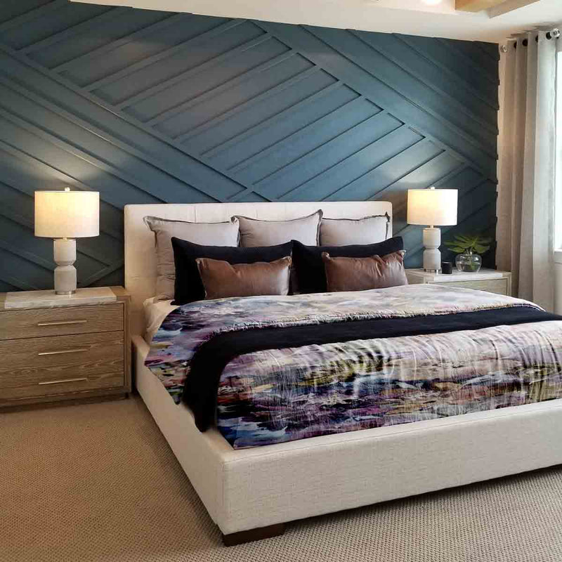 Juego de ropa de cama con manta terapéutica Mar de flores