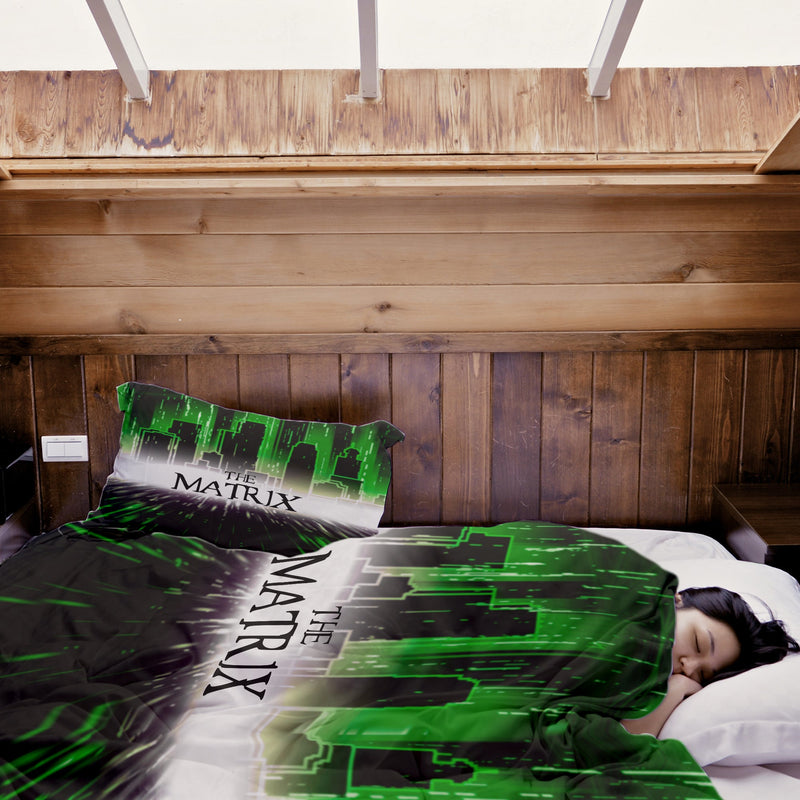Manta terapéutica original - Funda de algodón Ciudad The Matrix