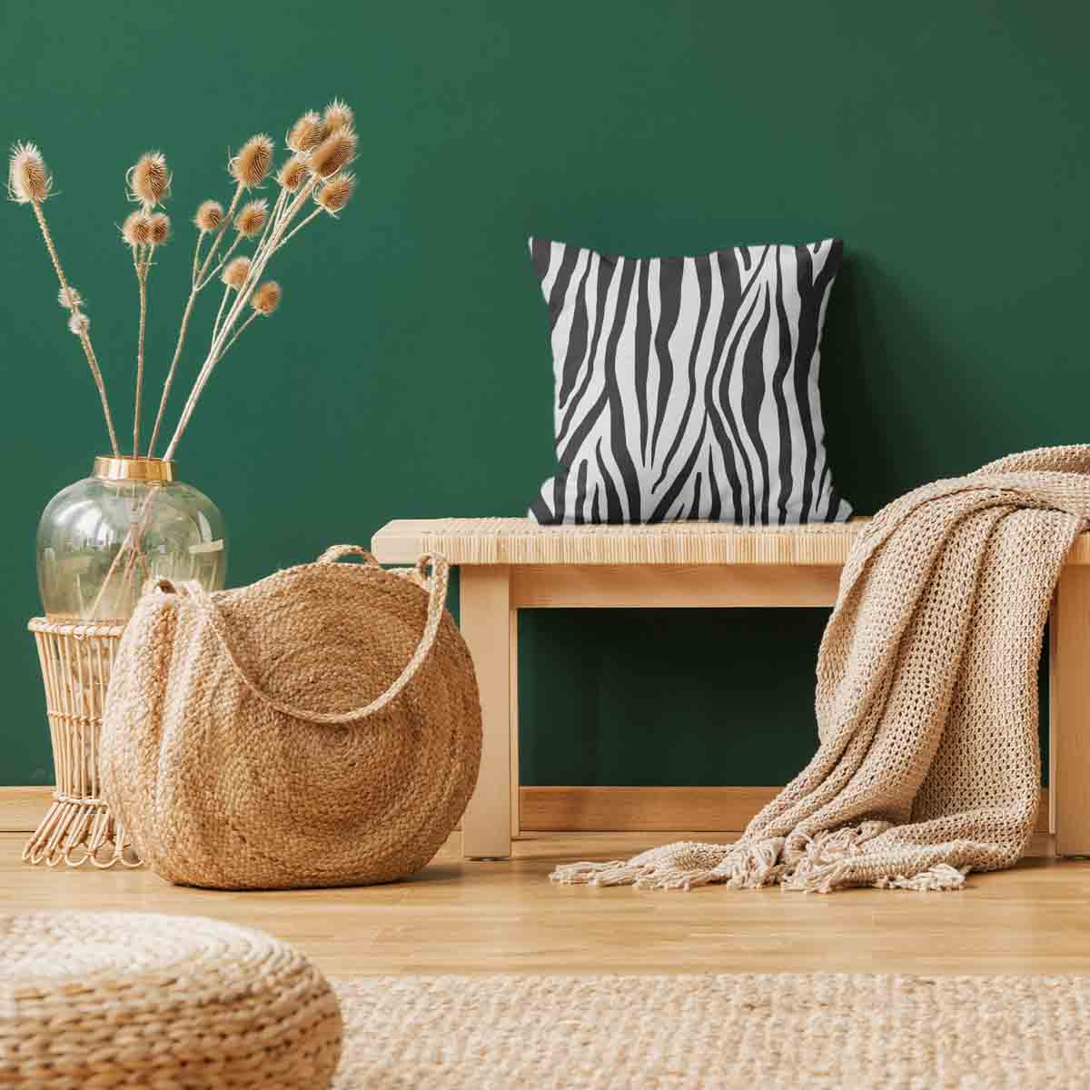 Almohada de salud con estampado de cebra