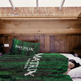 Manta terapéutica original - Funda de algodón Matrix en verde