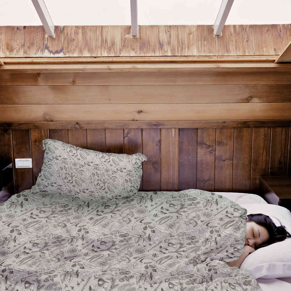 Manta terapéutica original - Funda de algodón gris especias