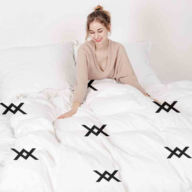 Manta terapéutica original - Funda de algodón con nudo negro