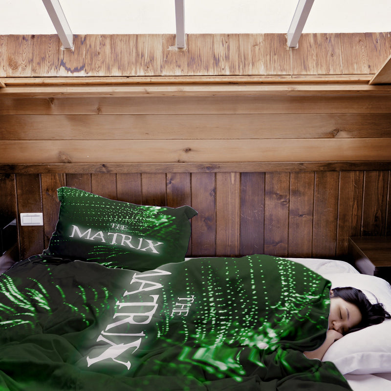 Manta terapéutica original - Funda de algodón verde The Matrix