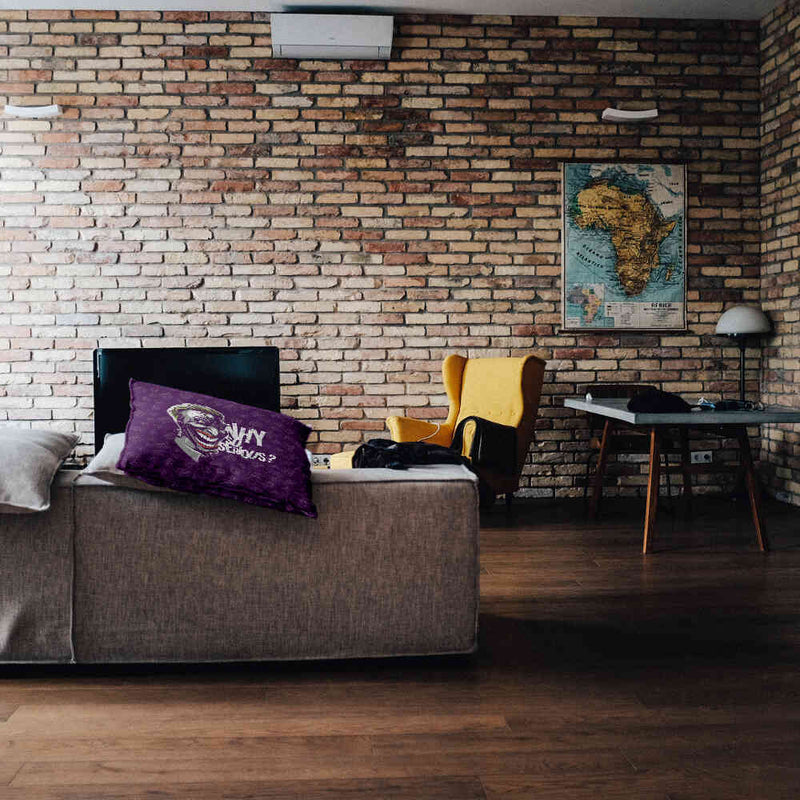 Almohada de salud morada ¿Por qué tan serio?