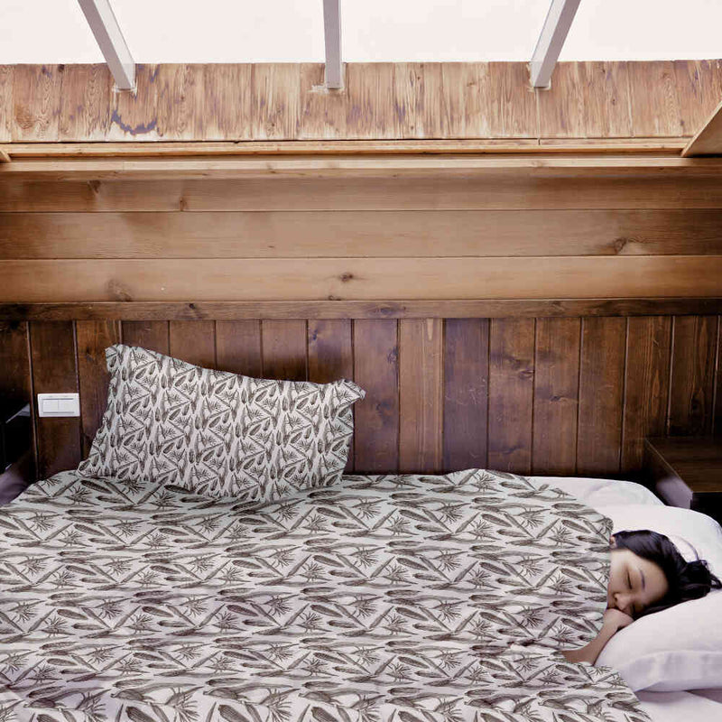 Set de ropa de cama con manta terapéutica blanca con maíz