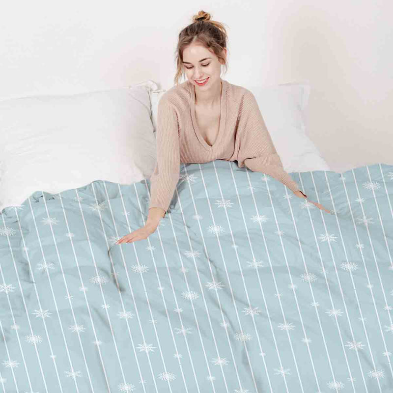Set de ropa de cama y manta terapéutica Elsa Estrellas