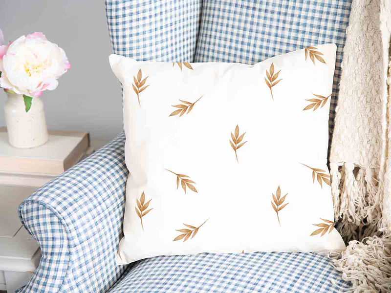 Almohada de salud blanca con pajillas