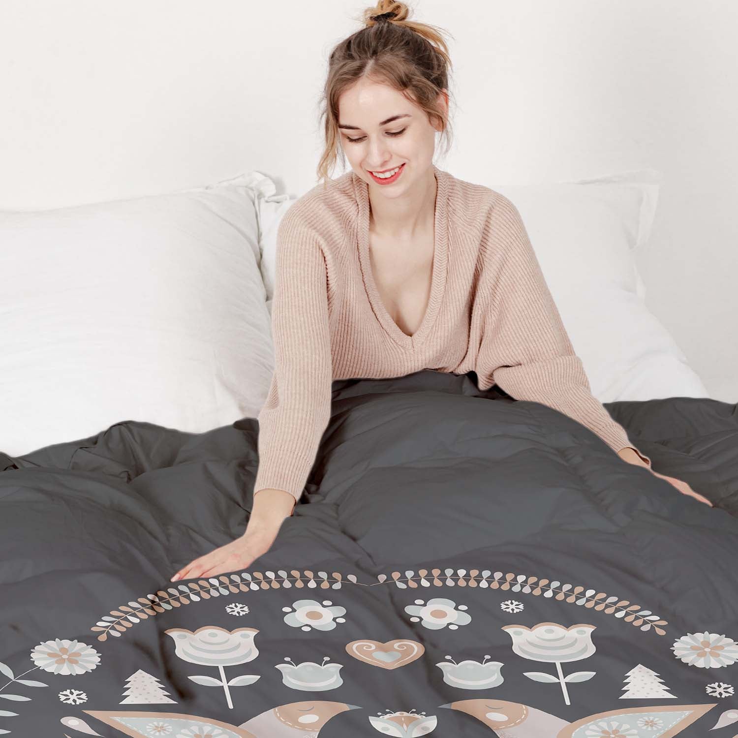 Set de ropa de cama y mantas terapéuticas Navidad en Moscú